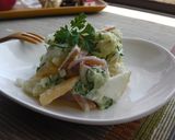 秋の味覚！柿&りんご入りポテトサラダ♬作り方7写真