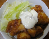 唐揚げとマヨソースで簡単カラマヨ丼♡作り方7写真