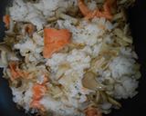 焼いた鮭とキノコのバター醤油炒めご飯作り方7写真