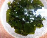 きのことわかめの炒め酢の物作り方1写真