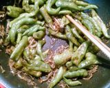 甘長とうがらしのにんにく＆ジャコ炒め作り方4写真