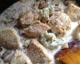チキンのゴルゴンゾーラクリームパスタ添え作り方8写真