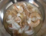 海老とアスパラのトマトクリームパスタ作り方2写真