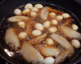 手羽先とうずらの卵の醤油煮作り方5写真