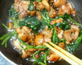 簡単♡鶏もも肉とほうれん草のしょうゆ炒め作り方6写真