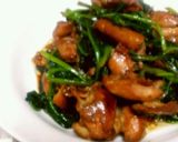 簡単♡鶏もも肉とほうれん草のしょうゆ炒め作り方7写真