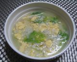 ＊レタスと玉子の中華スープ＊作り方6写真