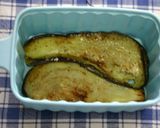 赤ピーソースで♪茄子リコ๑ミルフィ作り方3写真