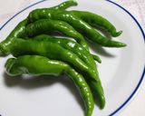 甘長とうがらしと牛肉の甘辛炒め☆作り方1写真