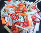 鶏肉入り 極太きんぴらごぼう作り方9写真