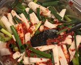 鶏ガラスープの素を使った長芋キムチ🇰🇷作り方3写真