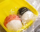 金魚の着ぐるみ弁当（立体キャラおにぎり）作り方4写真