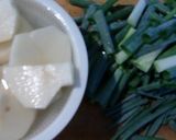 中華名菜で、じゃがいもとわけぎのスープ煮作り方2写真