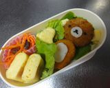 冷食コロッケで手抜きリラックマ作り方3写真