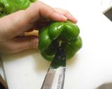 チーズ入りピーマンの豚バラ巻き作り方1写真