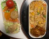 全てレンジ中華風味噌すき焼き味炒飯弁当作り方16写真