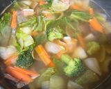 野菜とベーコンのチョイからスープ作り方3写真