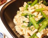 小松菜と豆腐の塩炒め作り方3写真