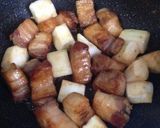 豪快‼豚バラブロック肉と冬瓜の照り焼き♪作り方4写真