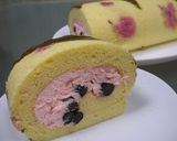 桜ロールケーキ作り方10写真