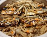 秋刀魚ときのこの炊き込みご飯作り方8写真
