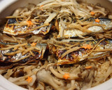 秋刀魚ときのこの炊き込みご飯作り方8写真