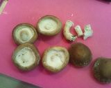 イタリアンレストランの、椎茸作り方1写真