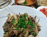 メンマとぜんまいと椎茸の牛肉炒め！作り方4写真