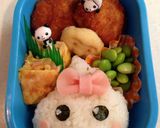 キャラ弁☆女の子初心者♡ほっぺちゃん弁当作り方6写真