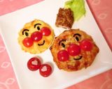 簡単可愛い♪アンパンマンミニピザ☆作り方2写真