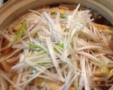 簡単ネギたっぷり☆うどん鍋作り方4写真