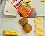 餃子の皮でパリとろチーズ巻き2種作り方7写真