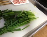 シンプル美味しいニラ炒め作り方1写真