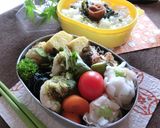 鶏胸肉のおぼろ昆布衣 ～越前磯の香弁当作り方13写真