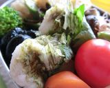 鶏胸肉のおぼろ昆布衣 ～越前磯の香弁当作り方9写真