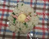 香味ペースト♡中華風ハムマヨおにぎり♡作り方5写真