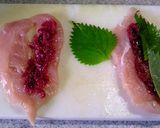 鶏ささみの梅しそサンド天ぷら作り方2写真