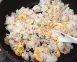 ＊梅としらすのマヨ炒飯＊作り方3写真