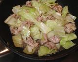 ＊豚肉とキャベツの胡麻味噌和え＊作り方3写真