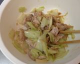 ＊豚肉とキャベツの胡麻味噌和え＊作り方5写真