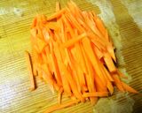 豆菜の人参しりしり作り方1写真