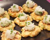 鶏ミンチとレンコンのお好み焼き作り方6写真