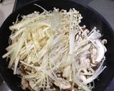 食感楽しい☆長芋とキノコ3種のバター炒め作り方3写真