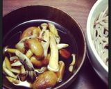超手抜き、きのこの蕎麦つゆ作り方3写真
