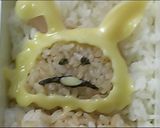 キャラ弁~白うさぎなめこ~作り方2写真
