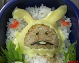 キャラ弁~白うさぎなめこ~作り方6写真