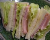 ✿ちょっとリッチなハムレタスサンド作り方8写真