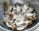 3種キノコのお好み焼き作り方1写真