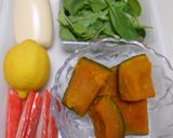 残ったかぼちゃの煮物でかぼちゃサラダ作り方1写真