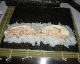 アボガドとえびのカリフォルニアロール作り方2写真